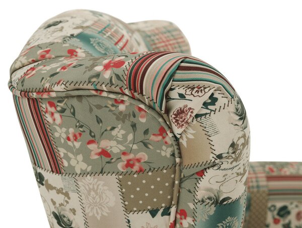 Füles fotel, szövet patchwork viorica 1, CHARLOT