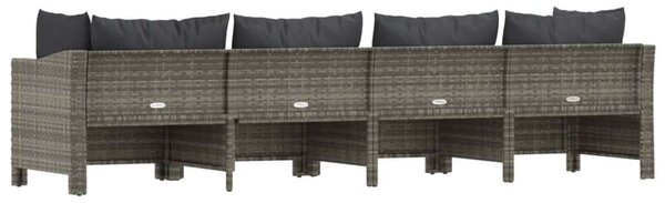 VidaXL Polyrattan Kerti Ülőgarnitúra - 4 részes - Szürke