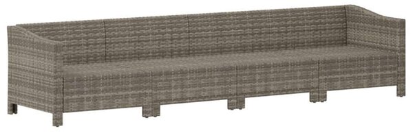 VidaXL Polyrattan Kerti Ülőgarnitúra - 4 részes - Szürke