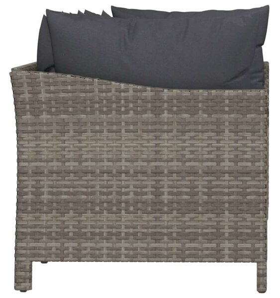 VidaXL Polyrattan Kerti Ülőgarnitúra - 4 részes - Szürke