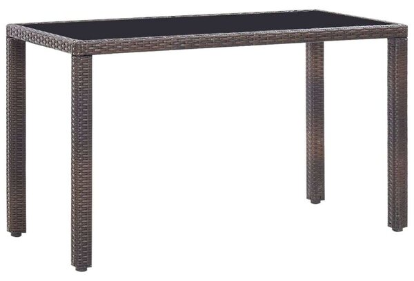 VidaXL Kültéri Polyrattan Étkezőgarnitúra - 5 részes - Barna