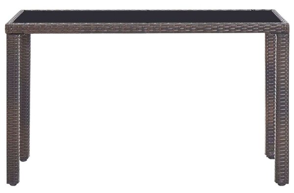 VidaXL Kültéri Polyrattan Étkezőgarnitúra - 5 részes - Barna