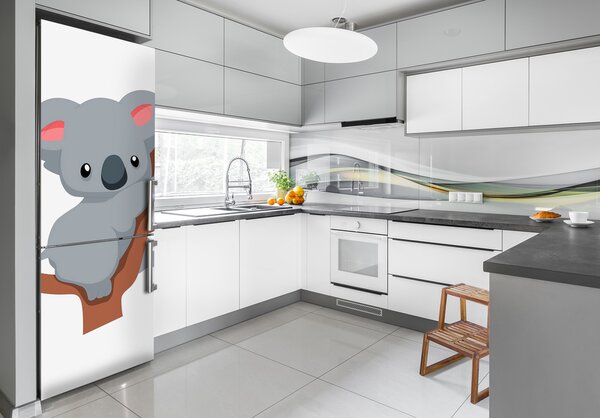 Matrica hűtőre Panda egy fa