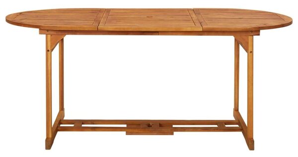 Vidaxl Akácfa Kerti Étkezőgarnitúra - 7 részes - 180x90cm
