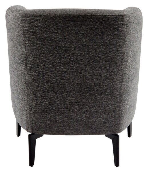 Design fotel, szürke/fekete, KAPY