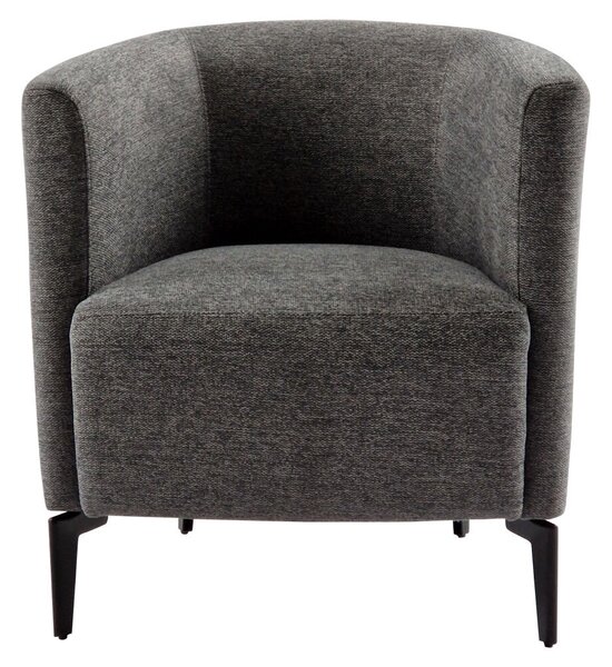 Design fotel, szürke/fekete, KAPY