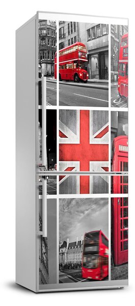 Hűtőre ragasztható matrica Collage london