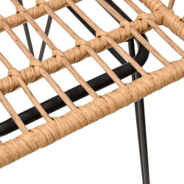 VidaXL Polyrattan Kerti Étkezőgarnitúra - 5 részes