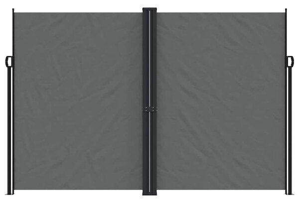 Antracitszürke behúzható oldalsó napellenző 220 x 1000 cm
