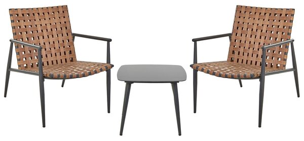 Bisztrószett ZIRIA PE Rattan Barna