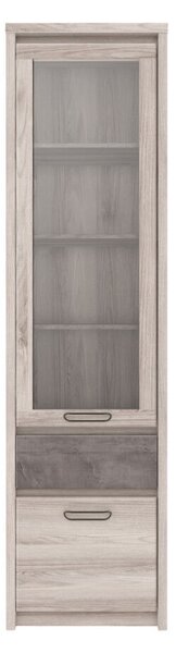 Vitrin 1D1W1S, nairobi gesztenye/onix, JESI NEW