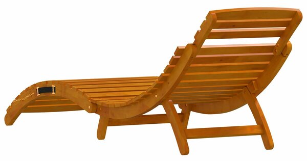 VidaXL napozóágy 2 db-os szett Barna Tömör akácfa 184 x 55 x 64 cm