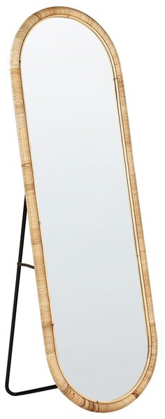 Állótükör MONTOT 150 cm Rattan Természetes