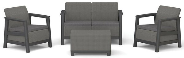 Keter SCANDI LINEA SET kerti bútor garnitúra – Mountain Grey / Grafit