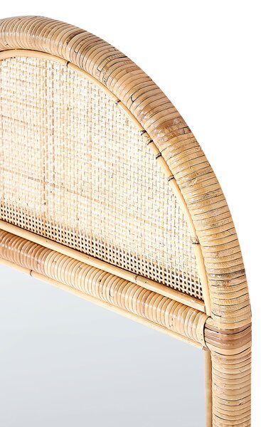 Állótükör BARGES 150 cm Rattan Természetes