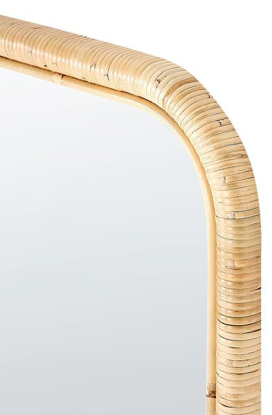 Állótükör MALANGE 150 cm Rattan Természetes