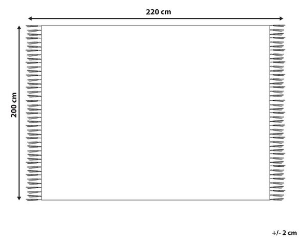 Takaró VELLA Pamut 200 x 220 cm Szürke