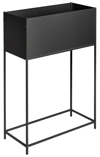 Magasított virágállvány TAPIEN Fém 70 cm Fekete