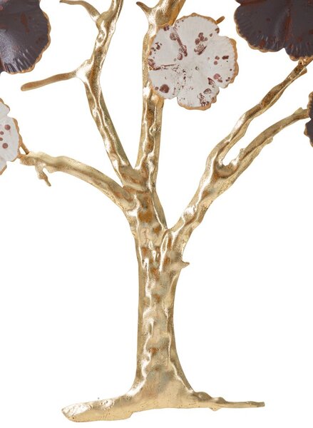 Fali dekoráció, mintás levelek, fehér antracitszürke - PRUNUS