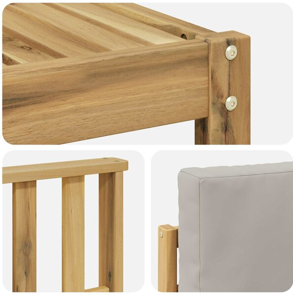 VidaXL Ülőgarnitúrák Tömör Akácfa