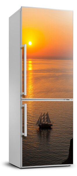 Hűtőre ragasztható matrica Sunset tengeren