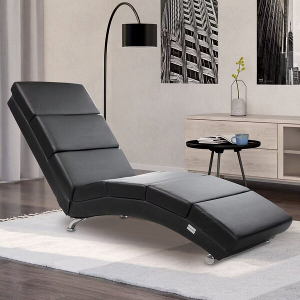 Casaria® London napozóágy - fekete