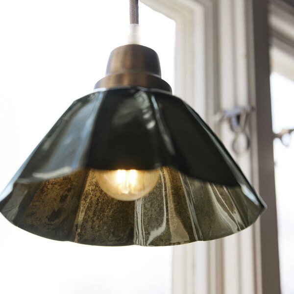 PR Home Ester lógó világítás, zöld, átmérő 17 cm, vas, dugasz, Zöld, Nappali / Étkező, fém, Vintage
