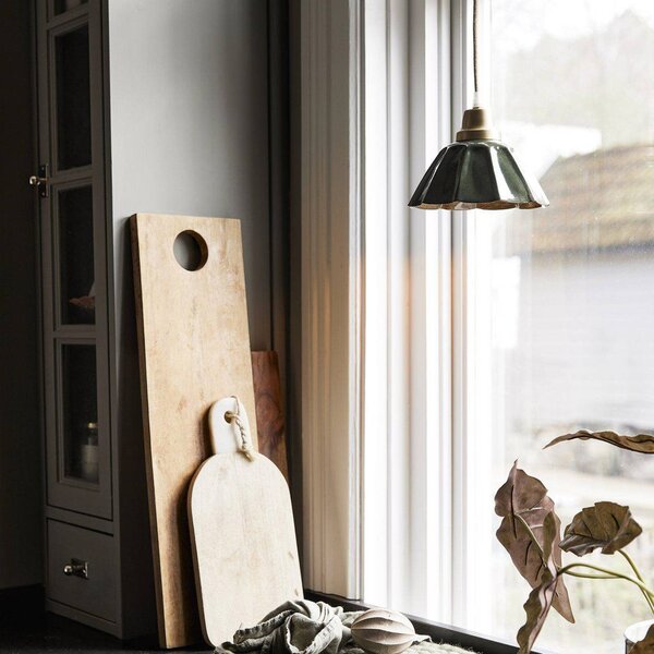 PR Home Ester lógó világítás, zöld, átmérő 17 cm, vas, dugasz, Zöld, Nappali / Étkező, fém, Vintage