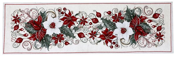 Gobelin terítő Karácsonyi rózsa Chenille IT040