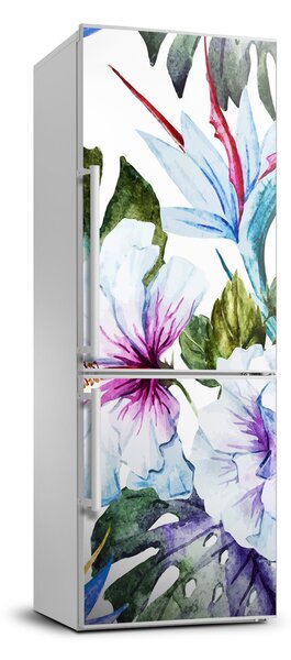 Hűtőre ragasztható matrica Hawaii virágok