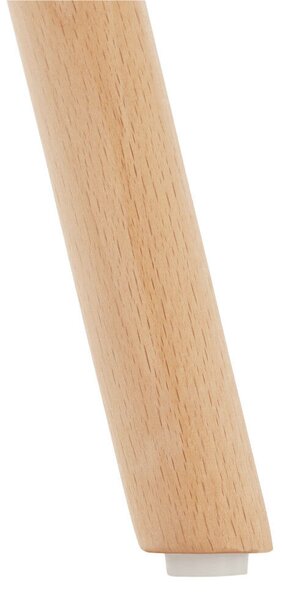 Étkezőasztal, fehér/bükk, átmérő 90 cm, GAMIN 2 NEW 90