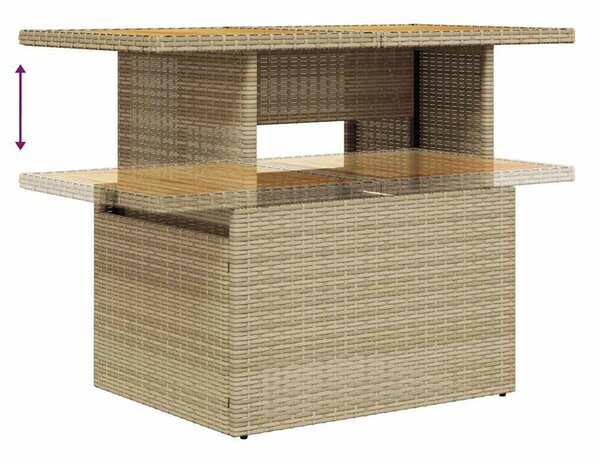 VidaXL Polyrattan Kerti Ülőgarnitúra - 6 részes - Bézs