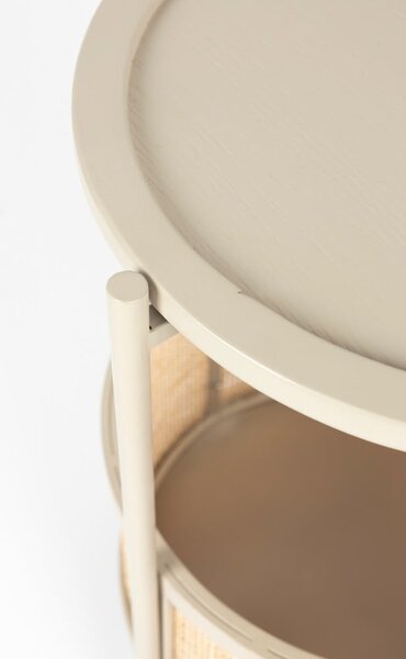 Kerek tárolóasztal ø 30 cm Makoto – White Label