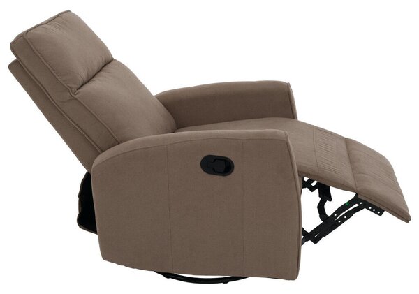 Relax forgószék fotel, szürkésbarna taupe, MEKENZI
