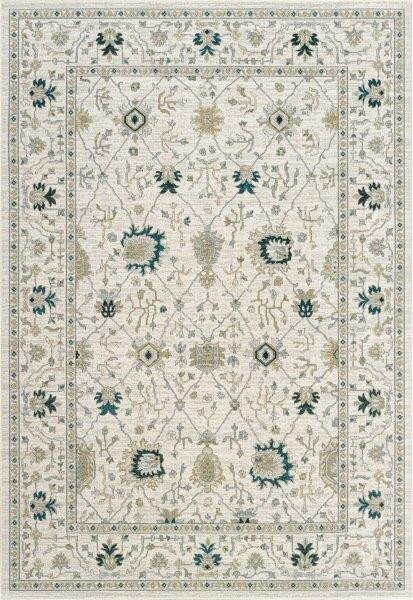 Mixture krém-kék szőnyeg 80x150 beige-barna