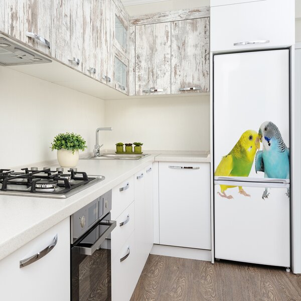 Dekor matrica hűtőre Budgies