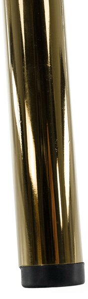 Design étkezőszék, fekete Velvet szövet/gold króm arany, DASMIN TYP 1