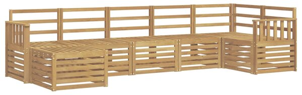 VidaXL Kültéri kanapé szett 7 pcs Fehér