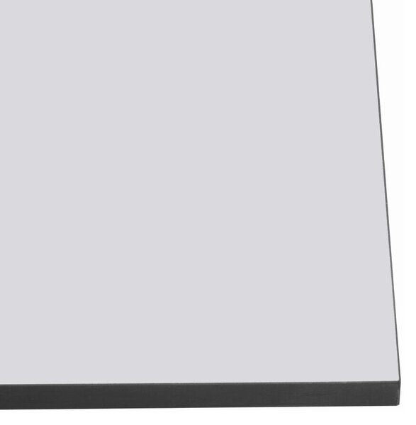 Étkezőasztal, fehér/fekete, 160x80x75 cm, NALAK TYP 3
