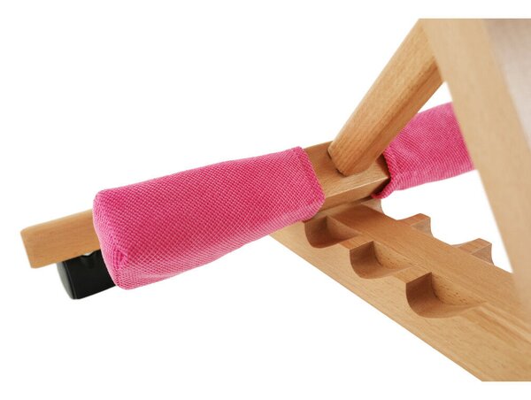 Ergonomikus térdelőszék, rózsaszín/bükkfa, GROCO