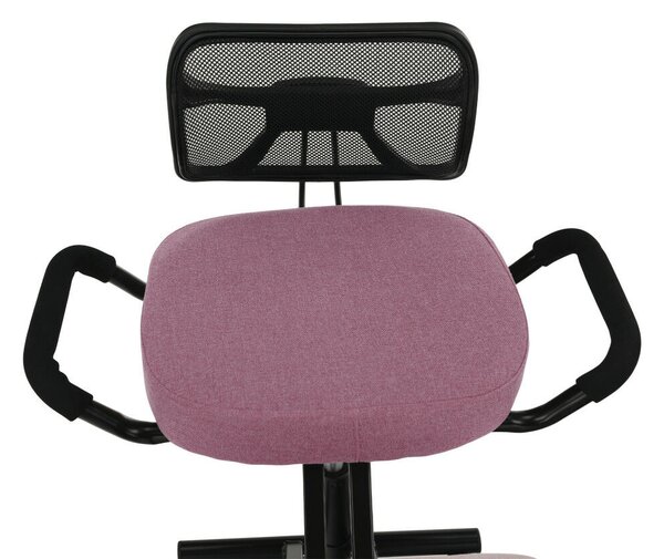 Ergonomikus zsámoly, rózsaszín/fekete, RUFUS