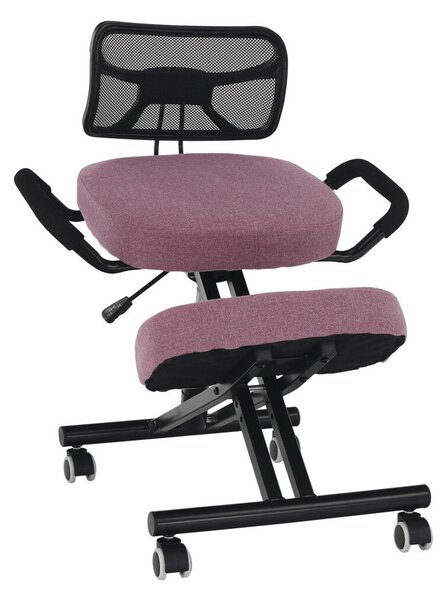 Ergonomikus zsámoly, rózsaszín/fekete, RUFUS
