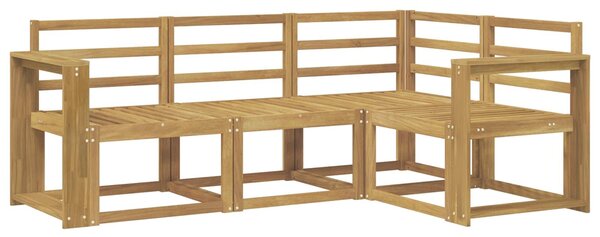 VidaXL Kültéri kanapé szett 4 pcs Fehér 191,5 x 132,5 x 73 cm