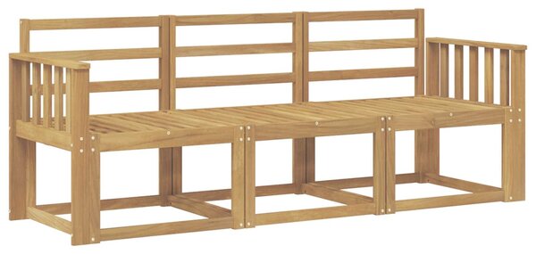 VidaXL Kültéri kanapé szett 3 pcs Fehér 189,5 x 63 x 73 cm