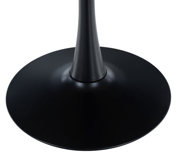 Étkezőasztal, kerek, tölgy/fekete, átmérő 110 cm, REVENTON NEW