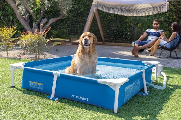 Intex Square Frame Pet Pool Set kisállat medence szett, 152 x 152 x 30.5 cm (48402)