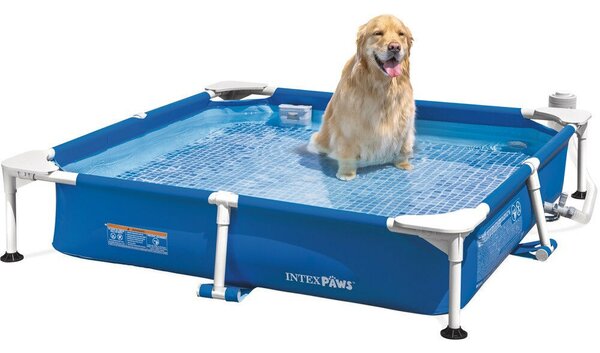 Intex Square Frame Pet Pool Set kisállat medence szett, 152 x 152 x 30.5 cm (48402)