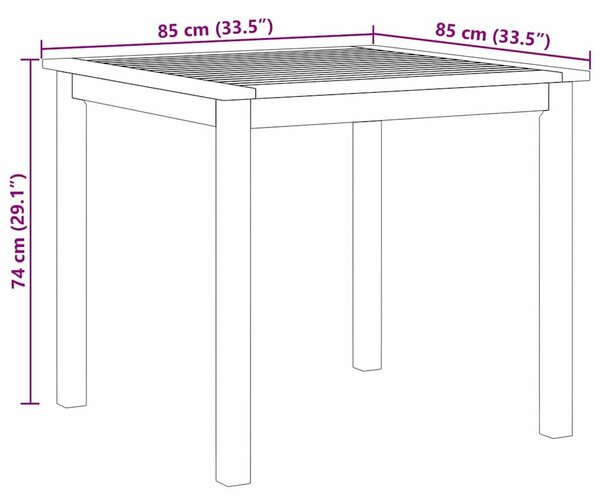VidaXL Kert étkező szett 3 pcs Bézs Poli rattan