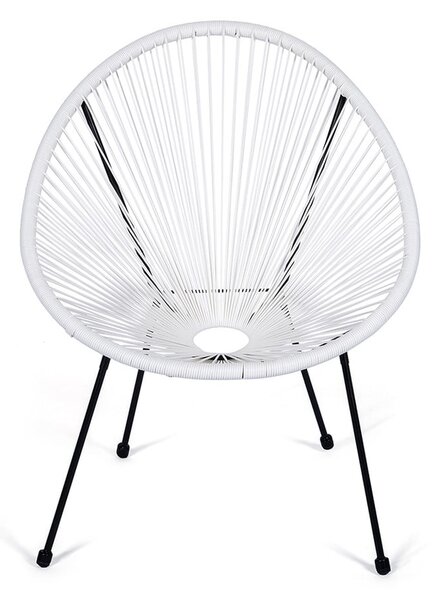 Avocado fehér kerti szék mesterséges rattanból - Le Bonom