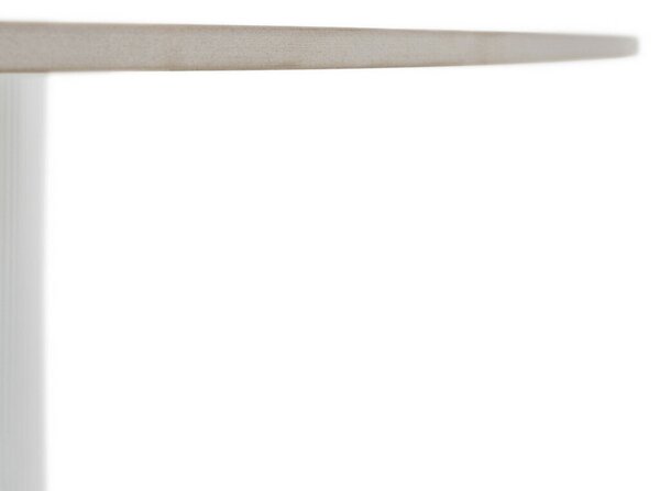 Étkezőasztal, fehér márvány/MDF, átmérő 120 cm, MAHIR TYP 1